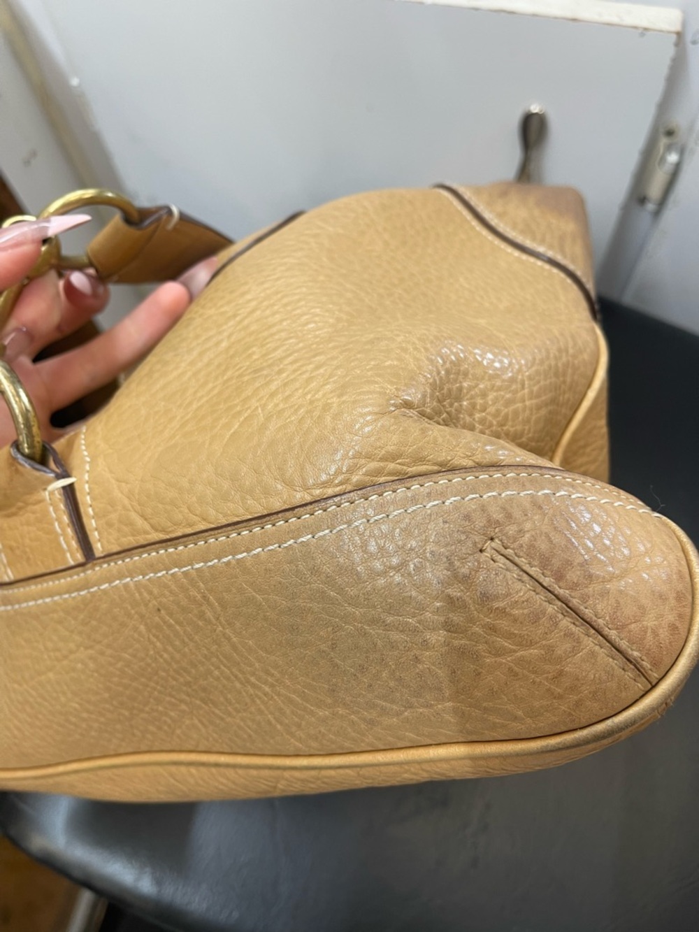 Coach Tan Pebbled Leather Shoulder Hobo - Picture 6 of 6